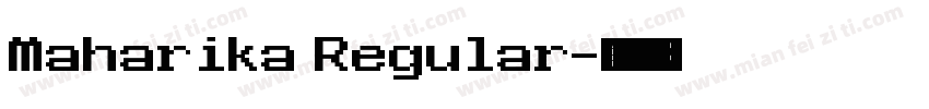 Maharika Regular字体转换